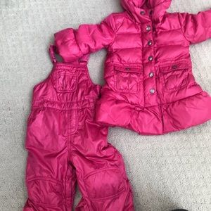 Gap kids winter puffy coat & pants 12-18 months